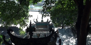 澳门最古老的寺院妈祖庙的屋顶