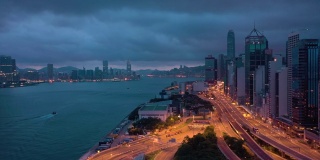 实时鸟瞰香港城市