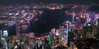 维多利亚港，香港城市夜景的地标
