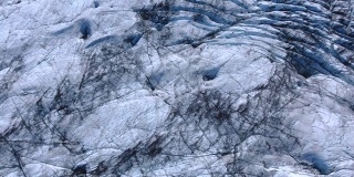 冰岛冰川鸟瞰图