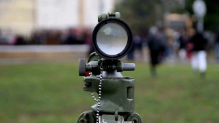 火炮瞄准装置-军事装备视频素材模板下载