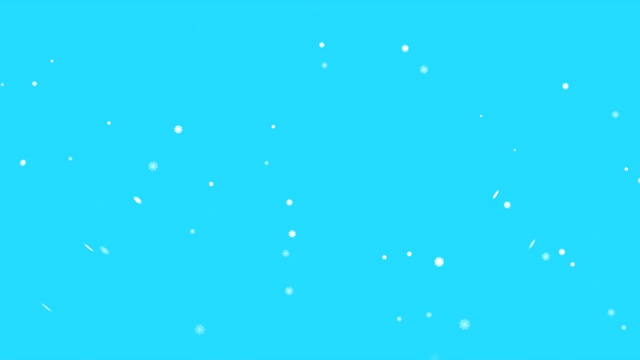 圣诞节运动背景。白色的雪花在蓝色的背景