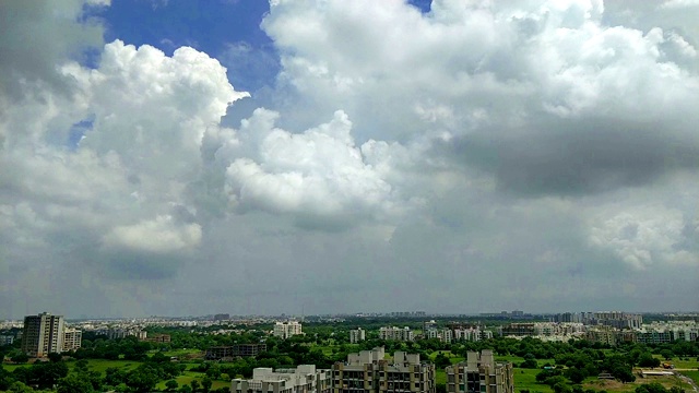艾哈迈达巴德市美丽的云的永恒视频