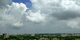 艾哈迈达巴德市美丽的云的永恒视频