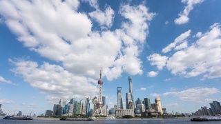 T/L WS ZO Shanghai Skyline Shanghai，中国视频素材模板下载