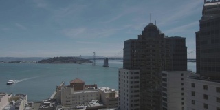 旧金山湾的延时摄影。