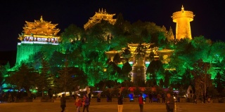桂山寺，世界上最大的佛轮，位于中国云南