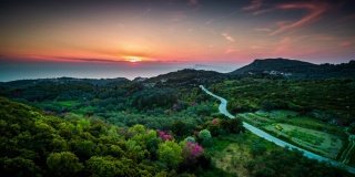 航拍:科孚岛上的希腊风景