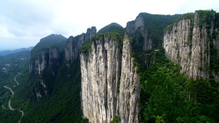 中国湖北恩施大峡谷风景区。视频素材模板下载