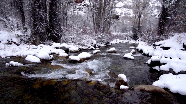 用新雪淘洗山溪