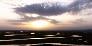 拍摄于中国新疆美丽的巴音布鲁克草原