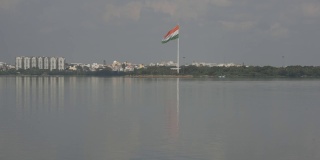 海得拉巴旗纪念碑，侯赛因萨加尔湖，海得拉巴，泰伦甘纳，印度