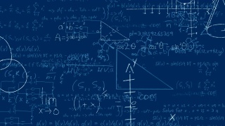 数学方程和几何插图视频素材模板下载