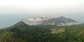 位于南丫岛海上的大型发电厂。