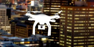 无人机在城市中飞行
