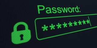 错误的密码。拒绝访问。账户黑客。输入密码。登录你的帐户。电脑显示某人输入密码的宏特写。网络安全。