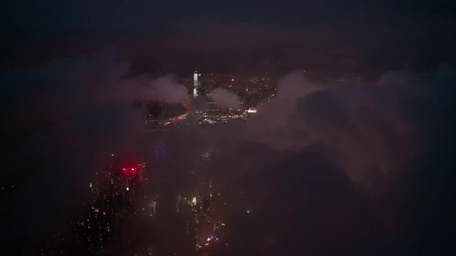 鸟瞰图的城市景观在香港在中国