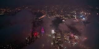 鸟瞰图的城市景观在香港在中国