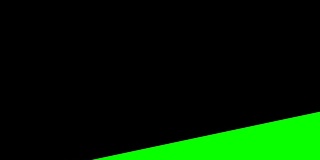 4K运动图形平面过渡动画绿盒Alpha通道，素材视频介绍打开剪辑。几何形状，正方形，序列矩形，框架过渡