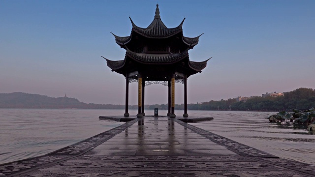 中国杭州西湖蓟县古亭