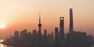 T/L ZI Shanghai Skyline at Sunrise /上海，中国