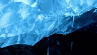 冰岛冰洞的惊人照片视频素材模板下载