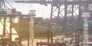 延时:货柜装卸至货轮运费在香港青衣港海运货柜港日出