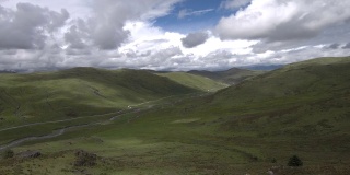 西藏的高海拔草原