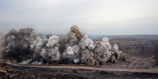 煤矿采石场岩石爆炸