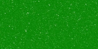 雪隔离色度键，下落现实动画在葛兰屏幕背景在4K合成。慢镜头，大的和小的雪花，阿尔法通道，强烈，绿色盒子，风暴，可循环-股票视频