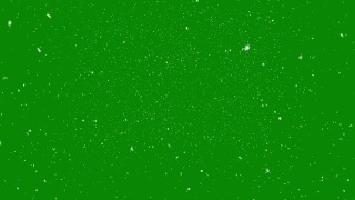 雪隔离色度键，下落现实动画在葛兰屏幕背景在4K合成。慢镜头，大的和小的雪花，阿尔法通道，强烈，绿色盒子，风暴，可循环-股票视频视频素材模板下载