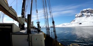 斯瓦尔巴特群岛探险，乘帆船前往北部峡湾，冰川