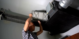 家庭业主安装过滤器的中央空气通风回收系统
