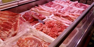 猪肉在市场