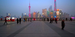 中国上海的天际线。