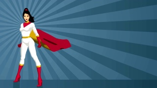 超级女英雄亚洲光线视频素材模板下载