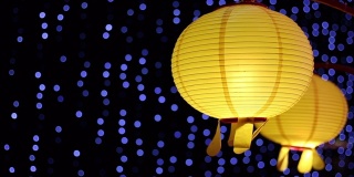 中国的灯笼在中国新年的节日