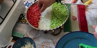 准备传统伊朗餐