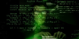 黑客在暗室里使用电脑