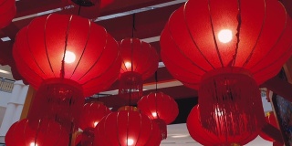 中国新年的装饰-传统的灯笼