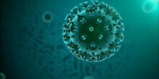 冠状病毒细胞背景