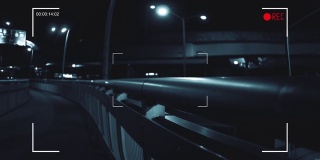 数码摄像机在市中心城区的夜晚系列-桥版