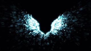 天使翅膀动画- 3D生成动画视频素材模板下载