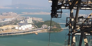 以香港风景区为背景的缆车