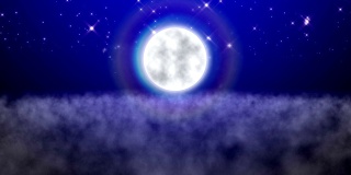 梦见云上的满月
