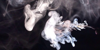 彩色丙烯酸云抽象烟雾爆炸动画