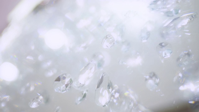 水晶和钻石墙吊灯背景。