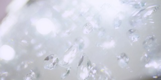 水晶和钻石墙吊灯背景。