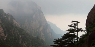 黄山的岩石，黄山，中国