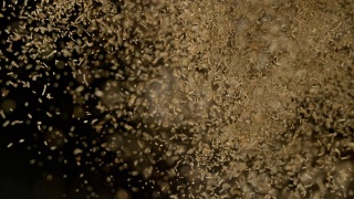 干燥药草的爆炸向镜头移动视频素材模板下载